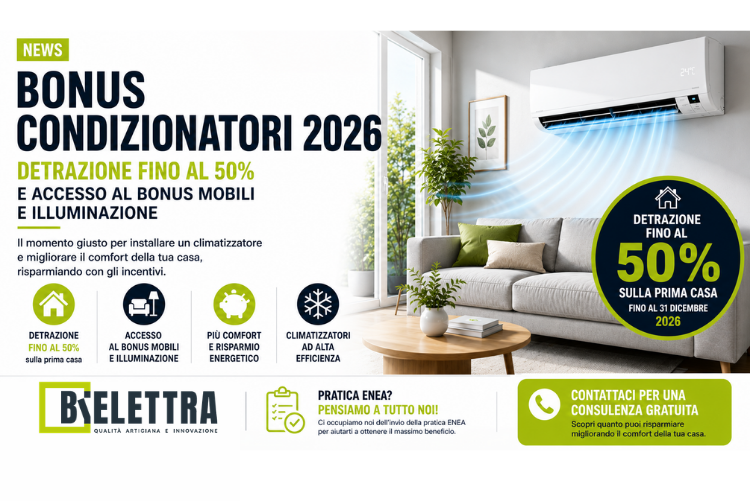 BONUS CONDIZIONATORI 2026
